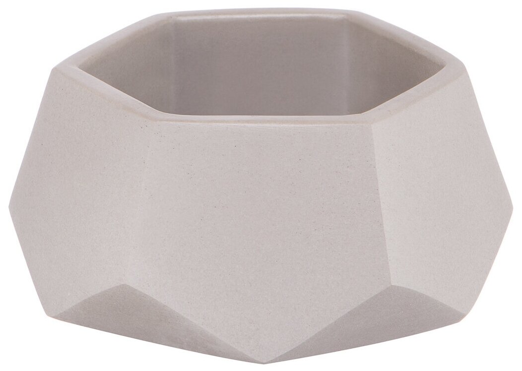 фото Кашпо Соты, 0,22л, серый