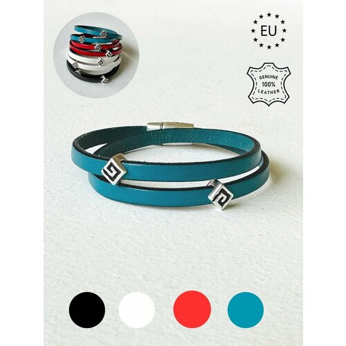 фото Браслет, металл, размер 18 см, бирюзовый, голубой studioshm