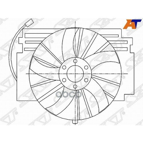 SAT ST-BMX5-201-B0 Диффузор радиатора в сборе BMW X5 E53 99-04