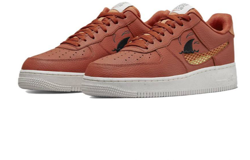 Кроссовки NIKE Air Force 1, размер 42,5 EU, оранжевый