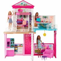 Набор игровой Barbie дом+куклы +аксессуары GLH56