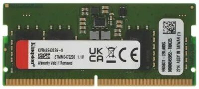 Kingston DDR5 SO-DIMM 4800MHz PC-38400 CL40 - 8Gb KVR48S40BS6-8