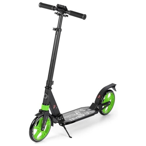 фото Самокат 2-х колесный (салатовый, свет, до 100 кг) urban scooter