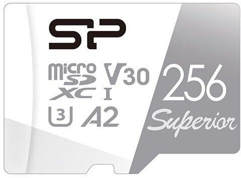 Карта памяти microSDXC 256ГБ Class10 Silicon Power Superior UHS-I U3 (sp256gbstxda2v20)