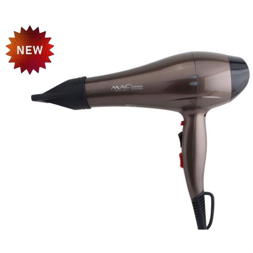 Фен для волос профессиональный фен для волос с ионизацией 2 насадки в комплекте фен с холодным обдувом и индикацией 444400₽