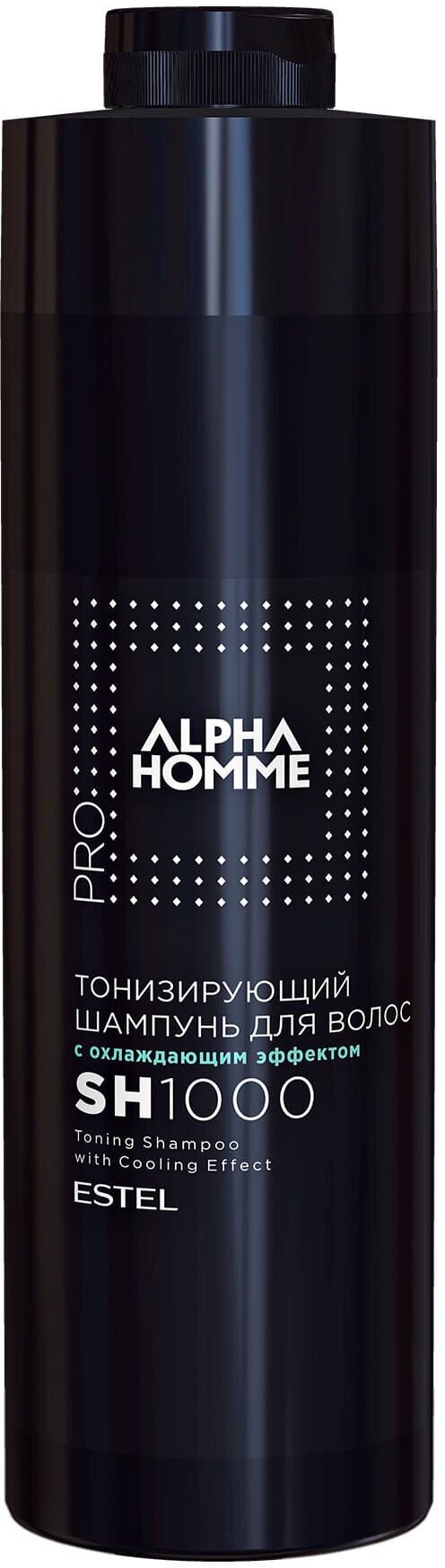 ESTEL шампунь Alpha Homme тонизирующий с охлаждающим эффектом, 1000 мл