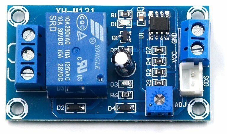 Модуль реле 5В с датчиком света XH-M131 - фотография № 4