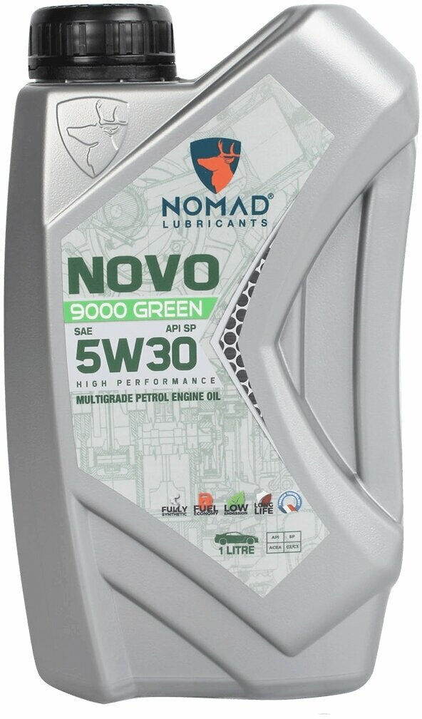 Синтетическое моторное масло Nomad NOVO 9000 Green SAE 5W30 1 L