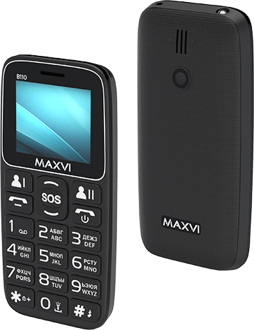 Сотовый телефон Maxvi B110 black