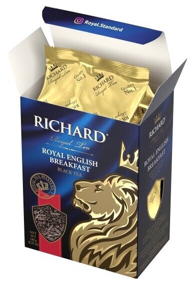 Чай RICHARD "Royal English Breakfast" черный листовой 180 г - фотография № 11