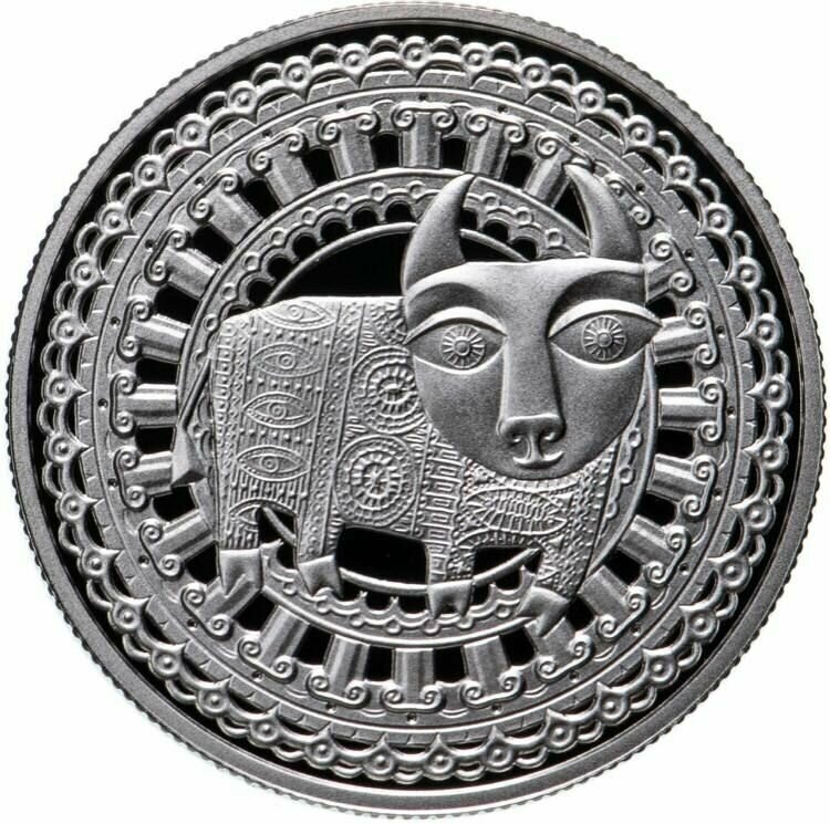 Монета 1 рубль Знаки зодиака - Телец. Беларусь, 2009 г. в. UNC (без обращения)