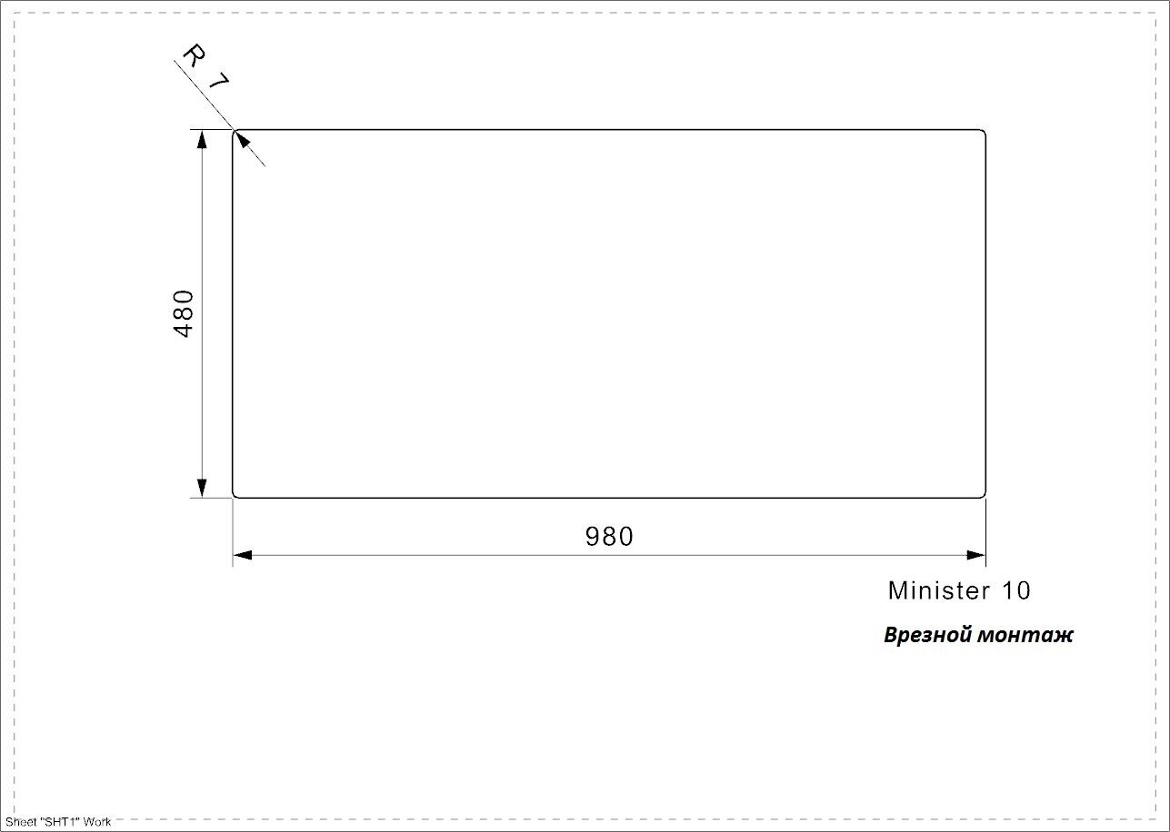 Кухонная мойка REGINOX Minister 10 LUX OKG реверсивная - фотография № 3