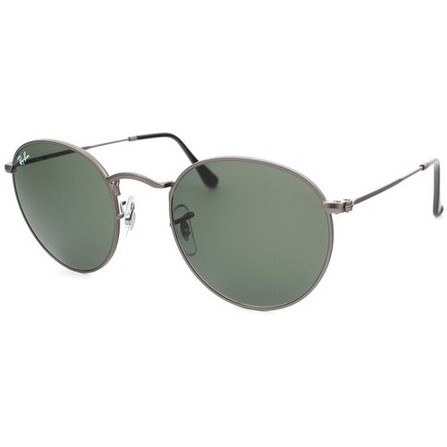 Солнцезащитные очки Ray-Ban, серебряный, зеленый солнцезащитные очки round metal unisex ray ban