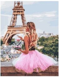 Картина по номерам Розовые оттенки Парижа, 40x50 см. PaintBoy