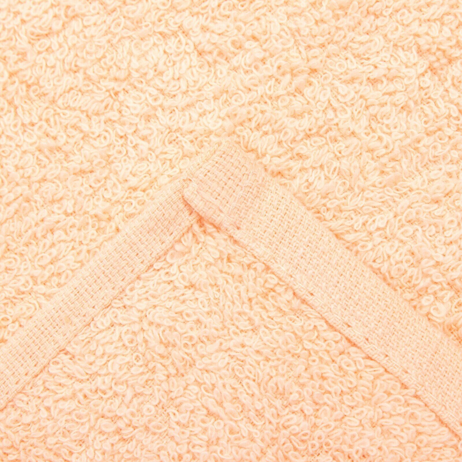 Полотенце махровое Экономь и Я 30х60 см, цвет персиковый мокко, 100% хлопок, 350 гр/м2