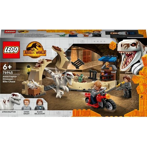 Конструктор Атроцираптор: погоня на мотоцикле, LEGO Jurassic World