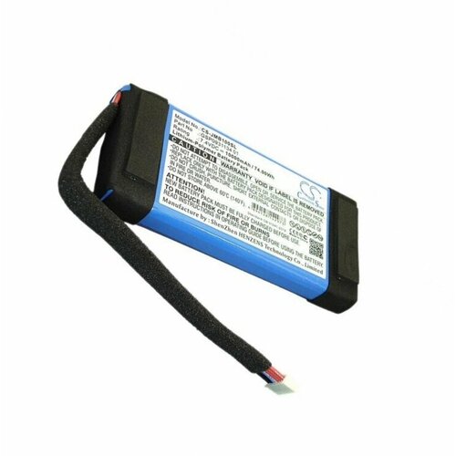 аккумуляторная батарея cameronsino cs jbe300sl для акустики jbl e45bt everest 300 700 gsp753030 610mah Rechargeable battery / Аккумуляторная батарея CameronSino CS-JMB100SL для JBL Boombox 7.4V 10000mAh 74.00Wh