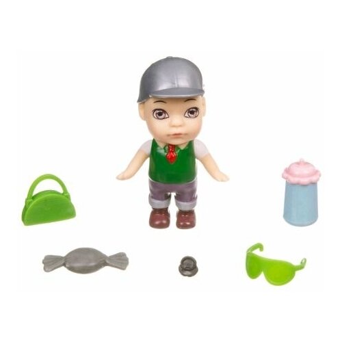 фото Игровой набор bondibon oly "кукла в баночке"мальчик в шляпе с аксессуарами