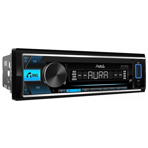 Автомагнитола Aura AMH-525BT /Подключение кнопок на руле/ Bluetooth / FLAC, MP3 / RGB-подсветка / 10