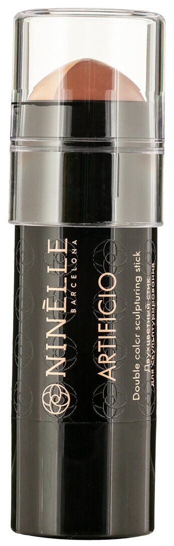 Тональный крем Ninelle Make Up Artificio Duo Stick Sculpting, Двухцветный стик для скульптурирования, 401