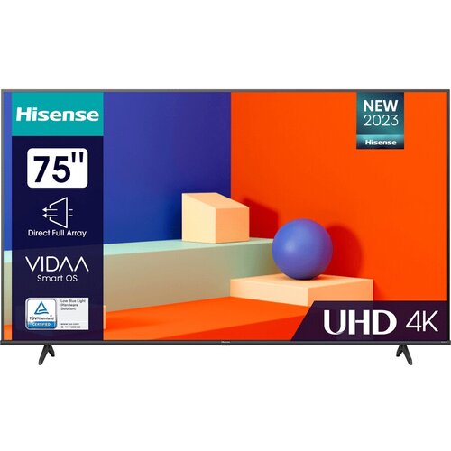Телевизор ЖК 75 Hisense 75 Ultra HD Smart TV ОС VIDAA U5 Wi-Fi PCI 1600 DVB-T2TCS2S 2х15W CI14 3хHDMI 2хUSB Works with Alexa 14418100₽