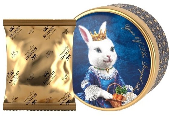 Чай черный листовой подарочный "YEAR OF THE ROYAL RABBIT" сувенир на Новый год крупнолистовой- 40г - фотография № 11