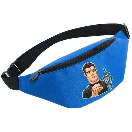 фото Сумка поясная noname, голубой