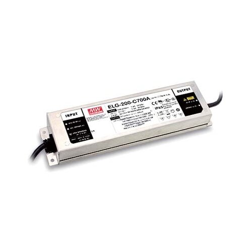 LED-драйвер Mean Well ELG-200-C700DA-3Y AC-DC 200.2Вт led драйвер ac dc 239 8вт mean well elg 240 42b 3y