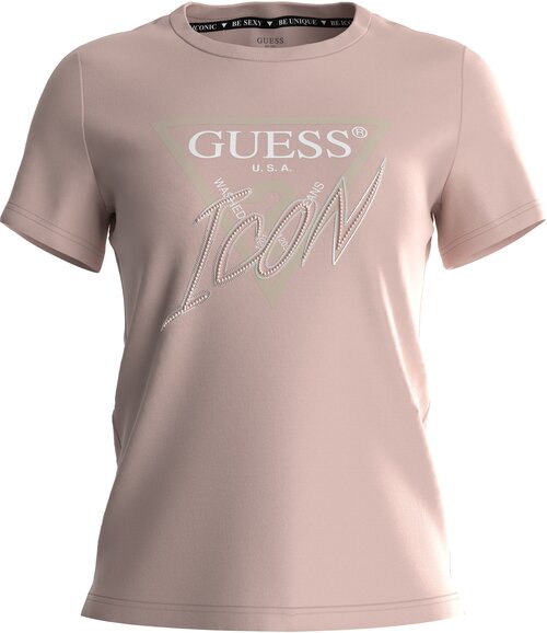 Футболка GUESS, размер L, розовый