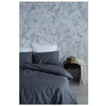 Комплект постельного белья SIESTA HOME Полутороспальный Евро Графит - изображение