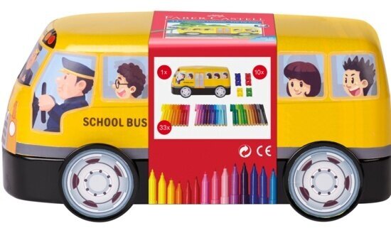 Набор для рисования FABER-CASTELL 155532 Connector School Bus, 33 фломастера