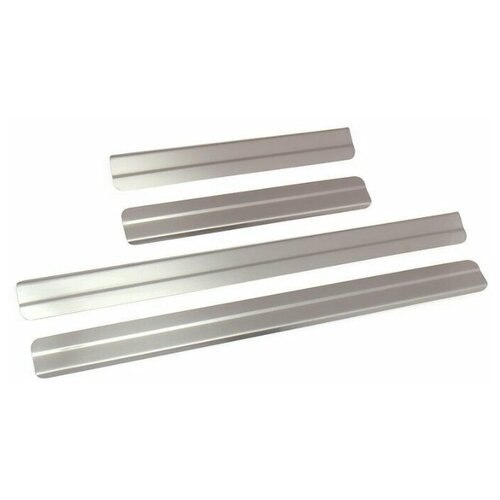 фото Накладки внутренних порогов nissan pathfinder ступенчатые (нерж. сталь) (к-т 4 шт.) dollex