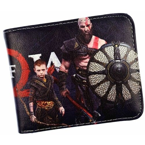 фигурка бог войны кратос god of war kratos 925 10см Бумажник , красный, черный