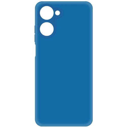 Чехол-накладка Krutoff Silicone Case для Realme 10 4G синий чехол накладка krutoff soft case гречка для realme 10 4g черный