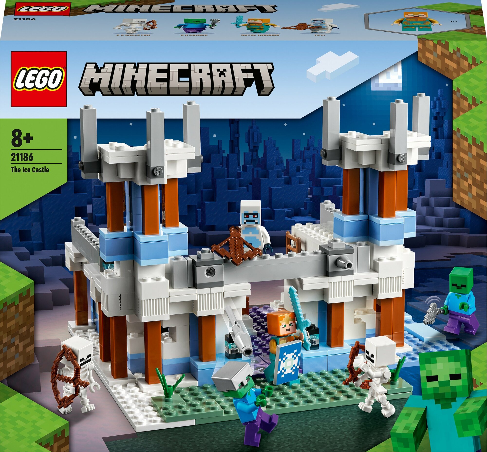 Конструктор LEGO Minecraft Ледяной замок 21186 - фото №8