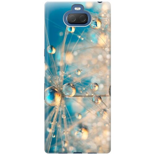 фото Re:pa накладка transparent для sony xperia 10 с принтом "одуванчик в капельках"