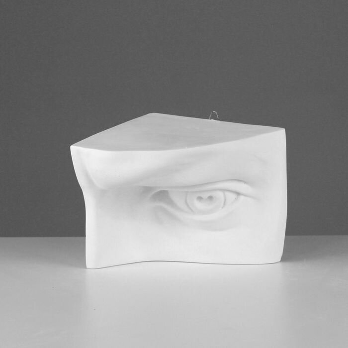 Мастерская Экорше Гипсовая фигура глаз Давида левый, 20 х 13,5 х 15,5 см