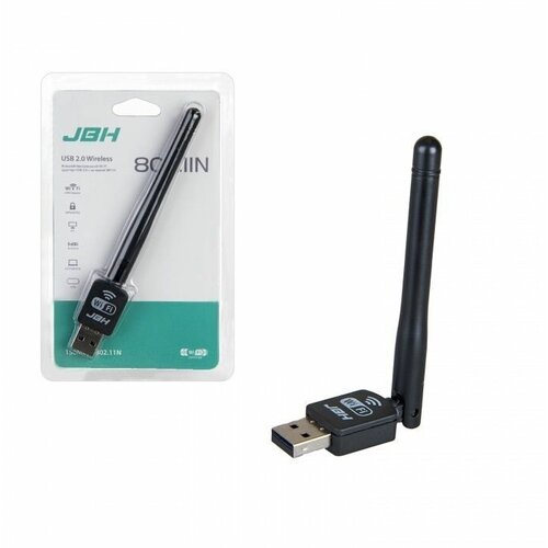 Wi-fi адаптер USB USB 2.0 с антенной для компьютера, ноутбука / 2.4 ГГц/ 802.11n wi fi адаптер 300 мбит с в usb для компьютер пк ноутбука wifi приемник с антенной вайфай модуль 2 4 гц для беспроводного интернета