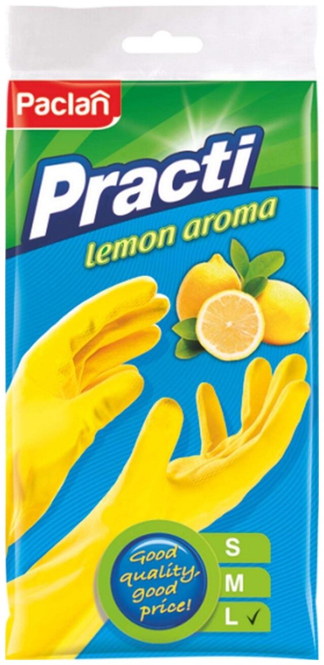 Перчатки Paclan Practi c запахом лимона