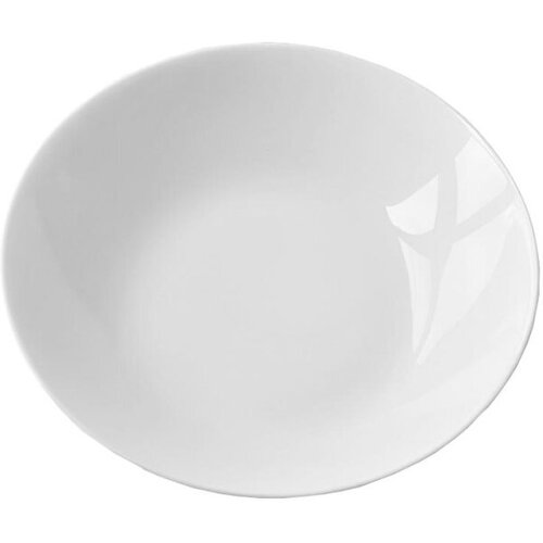 Тарелка суповая 230мм, белая, опаловое стекло Сфера