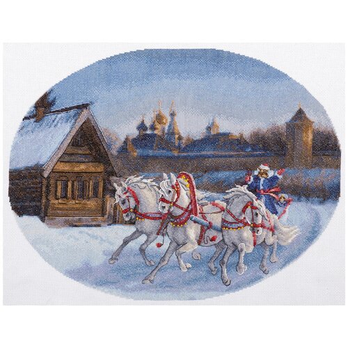 PANNA Набор для вышивания S-1530 ( С-1530 ) "Три белых коня"