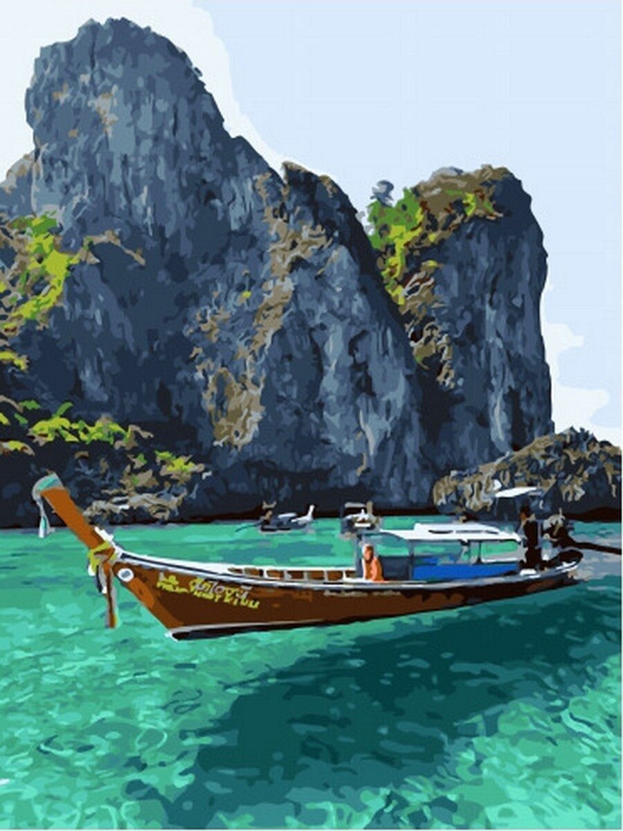 Картина по номерам Тайский пейзаж 40х50 см Hobby Home