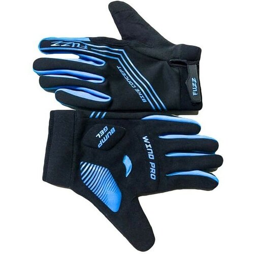 Перчатки FUZZ, WIND PRO неопрен, утепленные, длинные пальцы, для сенсорных экранов, GEL, чёрно-синий