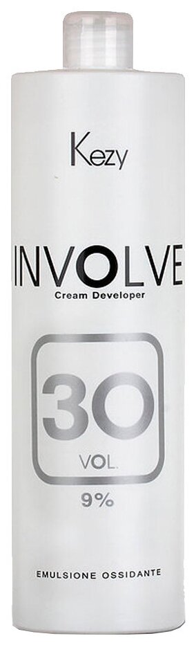 Оксидант KEZY Involve Color Involve Cream Developer, Окисляющая эмульсия, 9%, 1000 мл