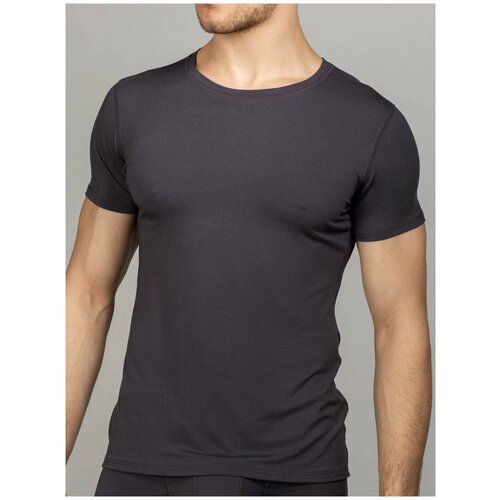 Футболка Tactilica, однотонная, размер 4XL, серый