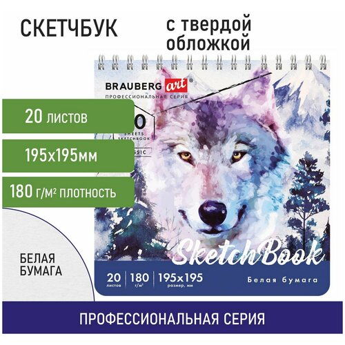 Скетчбук BRAUBERG 112994, комплект 6 шт. комплект 50 шт скетчбук белая бумага 180 г м2 195х195 мм 20 л гребень твердая обложка brauberg art classic 112994