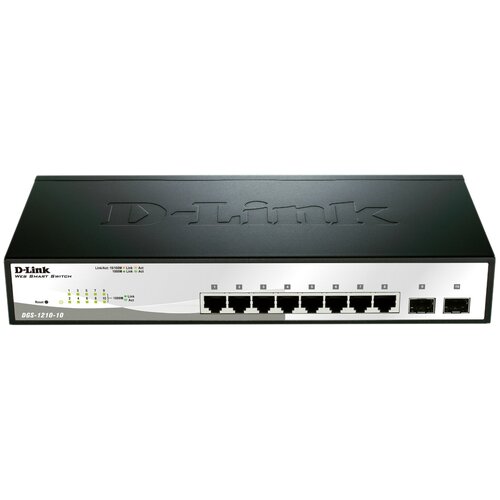 коммутатор gigaibt sfp 1000 м 8 портов pcba с 2 портами 10 100 1000 мбит rj45 ethernet порт s медиаконвертер gigaibt оптоволоконный коммутатор pcba Коммутатор D-Link DGS-1210-10/С1A .