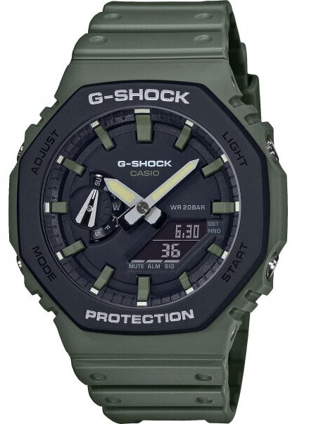 Наручные часы CASIO G-Shock GA-2110SU-3A, хаки, зеленый