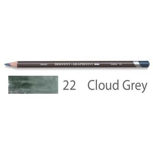 Derwent Карандаш акварельный Graphitint №22 Серый облачный 700798