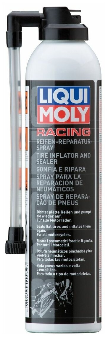 Герметик Liqui Moly Motorbike Reifen-Reparatur-Spray 300мл (1579) - фото №8